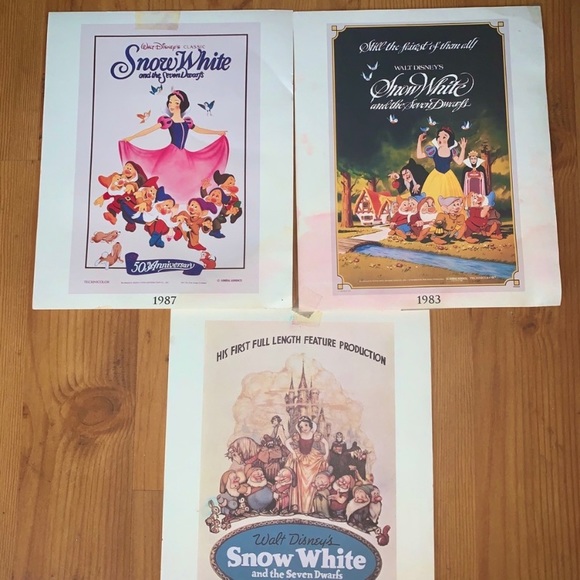 VINTAGE DISNEY PRINTS SNOW WHITE - Picture 5 of 9